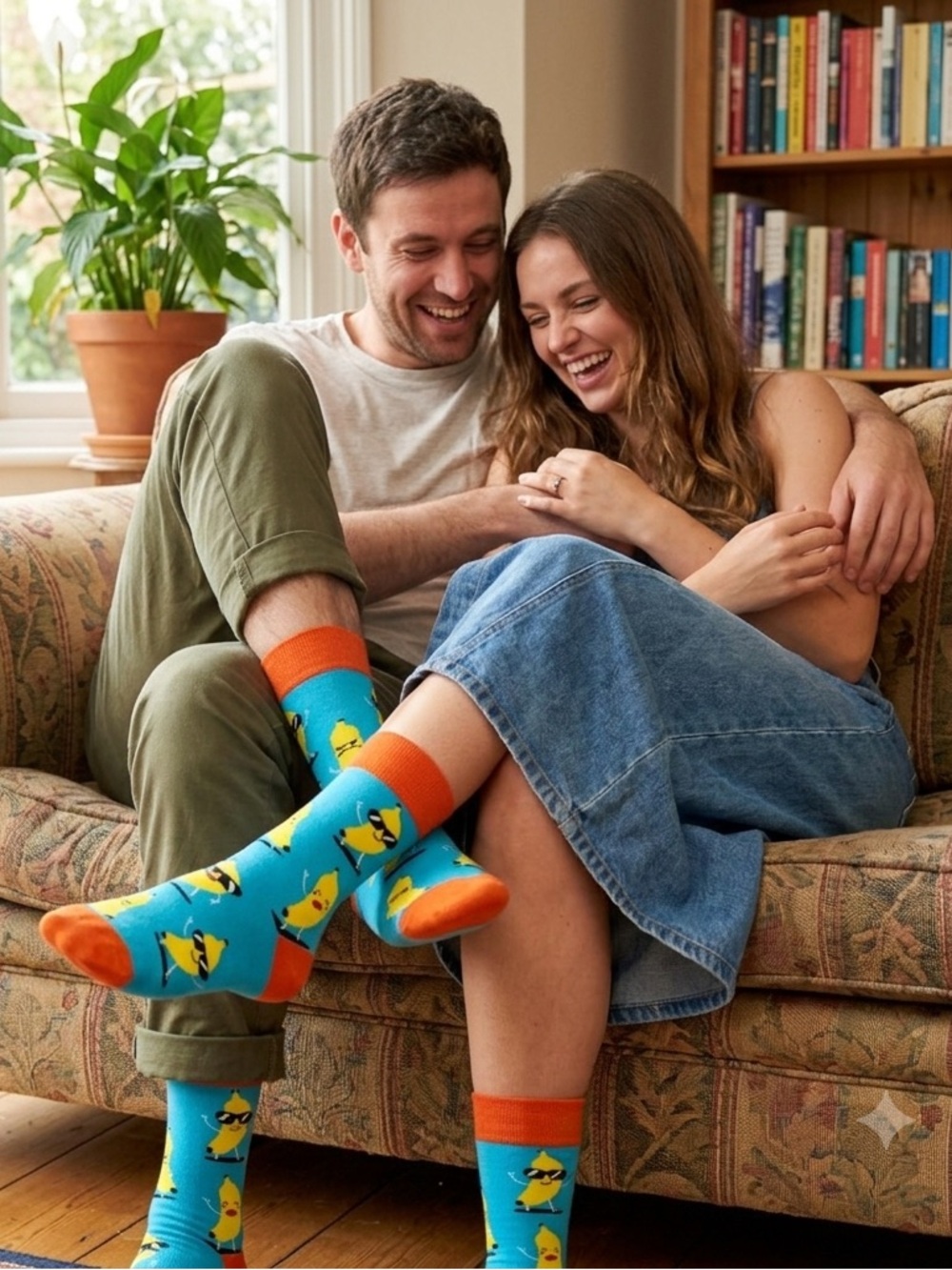 NWOT Go Bananas! Slipping into Style with these Cool Banana Novelty Crew Socks